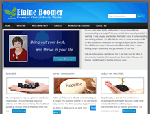 Tablet Screenshot of elaineboomer.com